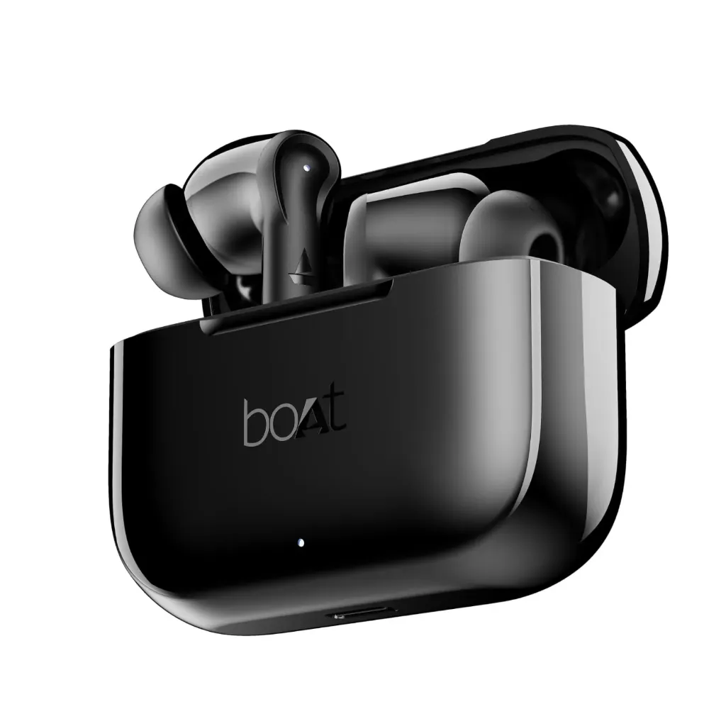 Boat Airdopes 163 in Ear Wireless Earbuds with 40 HRS Battery, Fast Charge, 13mm Drivers, IPX5, Quick Touch Response Control (Active Black)