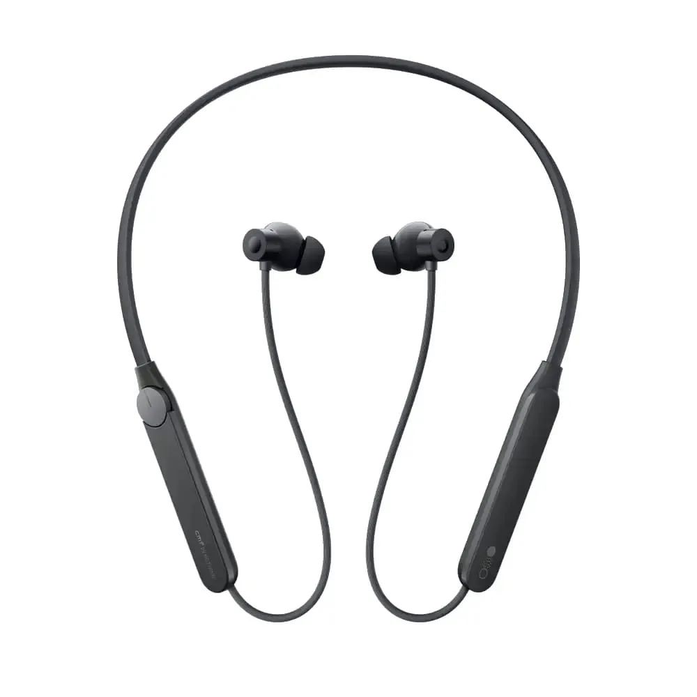 NeckbandPro Bluetooth in-Ear Headphones Compatible with CMF BY NOTHING 50Db Hybrid Active Noise CancellingEarbuds with 5 Hd Mics,Ip55 Bt5.3 37Hrs Long Play TimeDual DevicConnectionHeadphones-Dark Grey