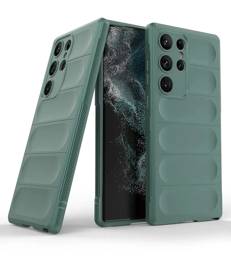 stylespots back Case Cover for Samsung Galaxy S25 Ultra 5G | Compatible for Samsung Galaxy S25 Ultra 5G Back Cover | Liquid Silicon Case with Camera Protection | Dark Green